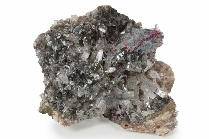Roselite and Calcite Crystal Association - Morocco #159436